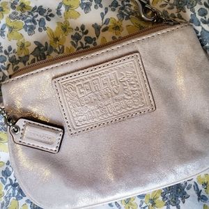 Coach Silver Wristlet